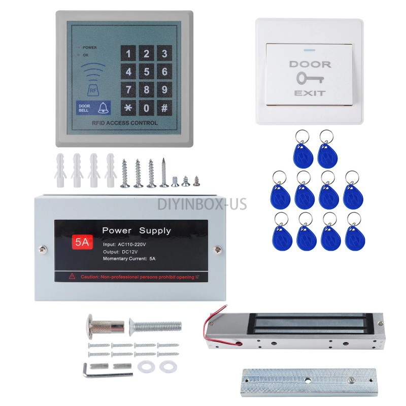 AGPtek Full Set RFID Door Lock Magnetic Access Control System