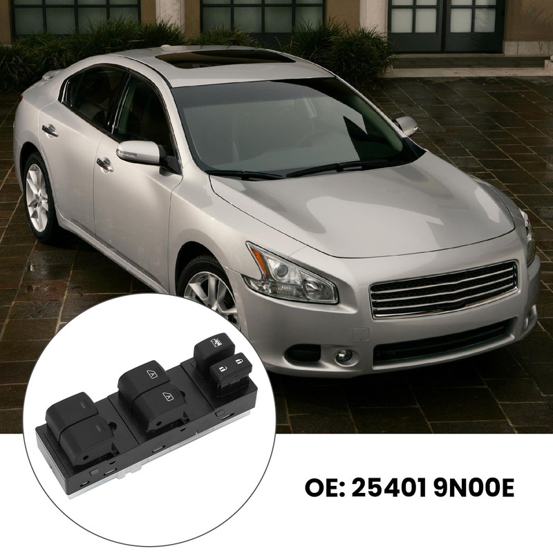 Power Master Window Control Switch 25401 9N00E Front Left Electric