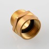 Tecmolog Brass Pipe Fittings Connector G 1/2 Female Thread (Metric