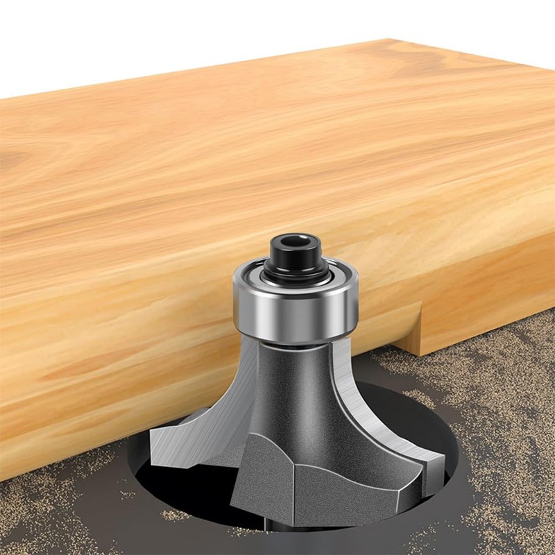 WSOOX 3/4-Inch Radius Round Over Router Bit 1/2-Inch Shank C3