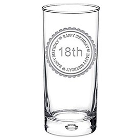 Chris Bag Of Goodies Happy 18th 18 Birthday Engraved Hi Ball Hiball Glass Gifts Present for Men Women Her Him Girls Boys Girl