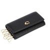 Coach CH799 Crossgrain 6 Ring Key Case B4/BK B4/Black, black