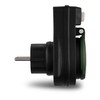REV Adaptor with Switch IP44 nero-verde