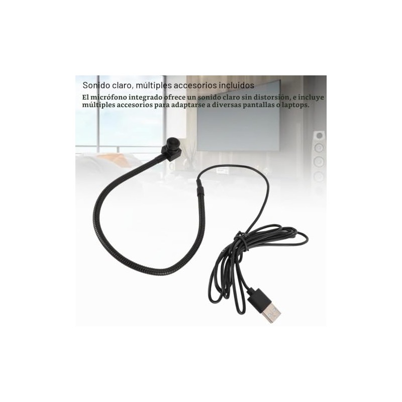 Cámara Web Central USB 1080P de Bewinner, Enfoque Fijo, Micrófono