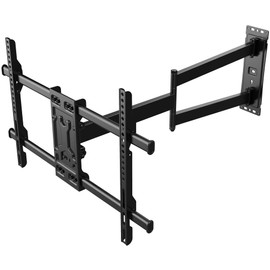 FORGING MOUNT Corner TV Wall Mount Long Arm TV Mount Bracket for 32"-75" TVs-Easy to Install Single Stud Design- 33" of Smooth Extension Plus Swivel,Tilt,Max VESA 600X400mm,Holds 100lbs