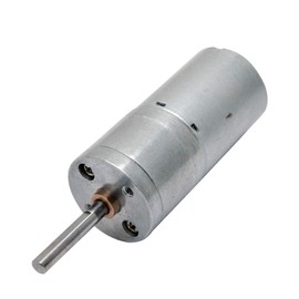 DC Gear Motor, 185rpm 25mm DC 9V DC Carbon Brush Geared Motor, High Torque Electric Micro Speed Reduction Geared Motor Centric Output Shaft Diameter Gearbox