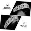 BIUDECO Stunning Crystal Bridal Crown Headband Tiara Headdress for Wedding