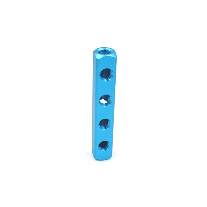 Heschen Air Manifold 4 Way 7 Connectors 1/4 Inch PT
