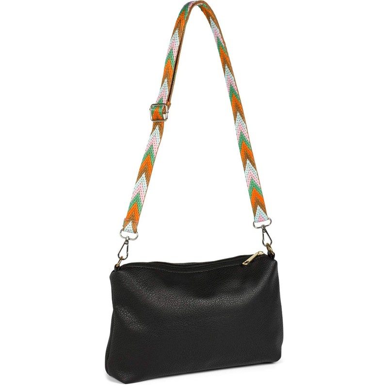 styleBREAKER Narrow Bag Shoulder Strap Adjustable with Colourful Zigzag Pattern,