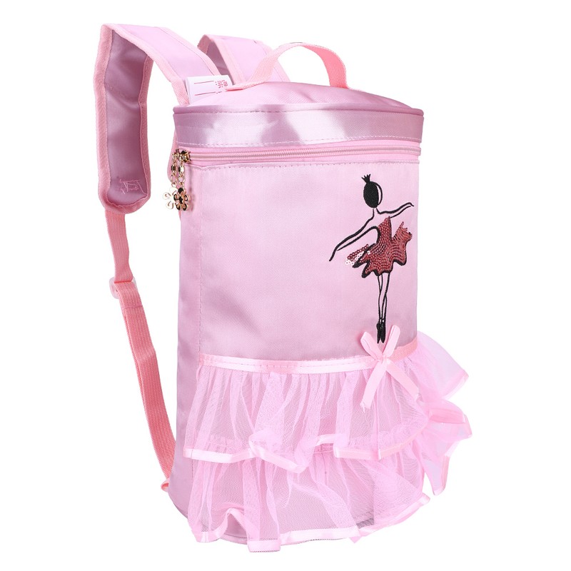 Children Ballet Dancing Satin Backpack Ballerina Girl Sequined Shoulder Bag