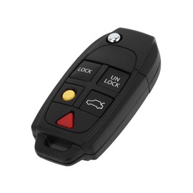 A ABSOPRO 433MHz LQNP2T-APU Keyless Entry Remote Ignition Transponder Key Fob for Volvo XC90 2004-2014 for Volvo XC70 2004-2007 5 Buttons Item Replacement