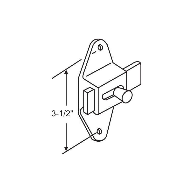 Brixwell 91-4a Slide Latch and Keeper Set with Fasteners