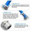 TAILONZ PNEUMATIC White Straight Male Thread 12mm OD x 1/2