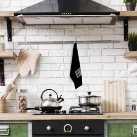 kunlisa Trendy Groovy Go Birds Football Kitchen Towels,Football Hand Towels,Eagle Decor,Eagles Fan Gifts,16×25 Inch（Black）