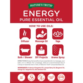 Nature's Truth Energy Essential Oil, 0.51 Fluid Ounce