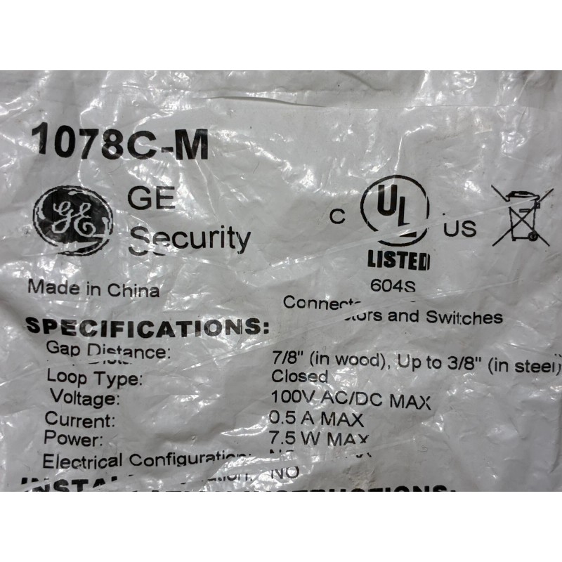 UTC Interlogix (Formerly GE Security/Sentrol) Recessed Steel Door Contact SET