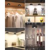 WILLED Puck Lights with Remote Control,3 Colors Under Cabinet Lighting