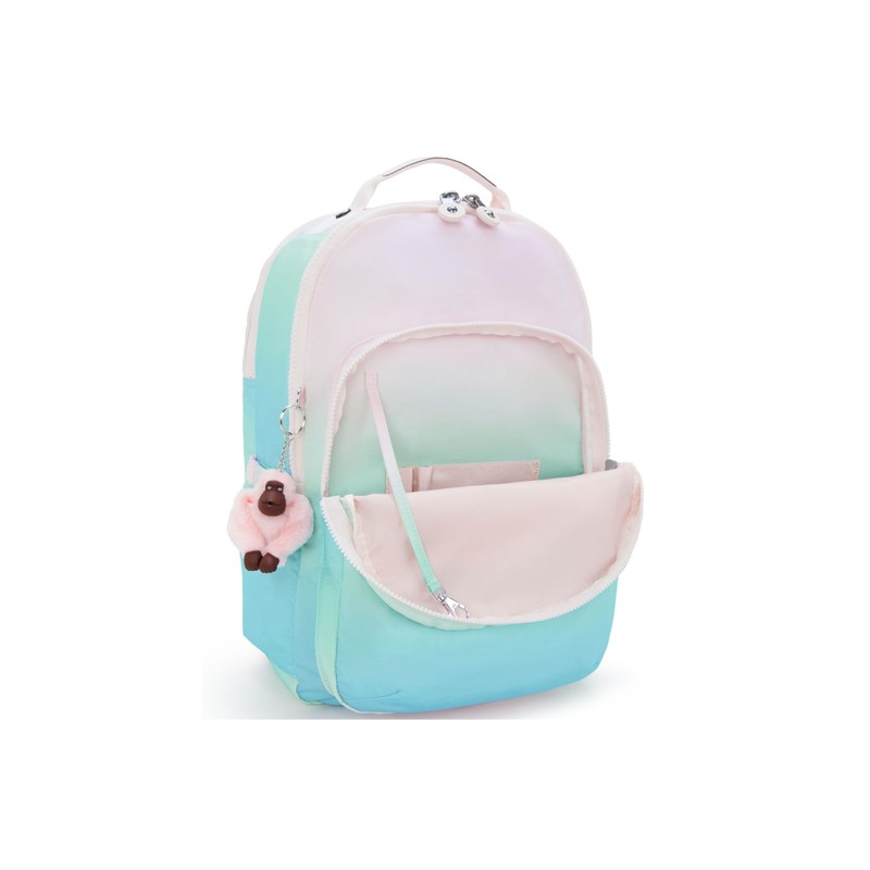Kipling Women's Seoul Grd Prt 15" Laptop Backpack, Durable, Roomy