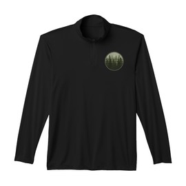 Trees Wildlife Nature Vintage Forest Performance Quarter-Zip Top