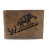 Greenburry Vintage Forest WMH02 Leather Wallet Brown, brown, Hook &