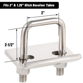 CZC AUTO Hitch Tightener - 304 Stainless Steel Heavy Duty Anti-Rattle Stabilizer for 1.25 & 2 Inch Hitch, Rust-Free Lock Down Hitch Stabilizer for Cargo Carrier, Bike Rack & Trailer Ball Mount