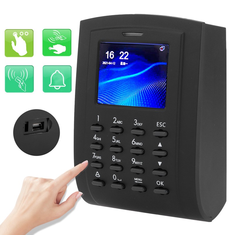 2.4in Access Control Machine TCP/IP Password Card Attendance Checking Wiegand26