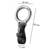 Harts Metal Carabiner Keyring with PU Leather Strap fo Car