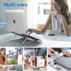 Laptop Stand, HLculture Portable Adjustable Tablet Stand, Foldable Aluminum Laptop