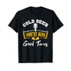 Vintage Cold Beer Country Music Good Times Musician Gift T-Shirt