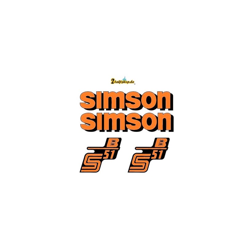 Transparent Large Simson S51 B Sticker IFA Electronic DDR Trend