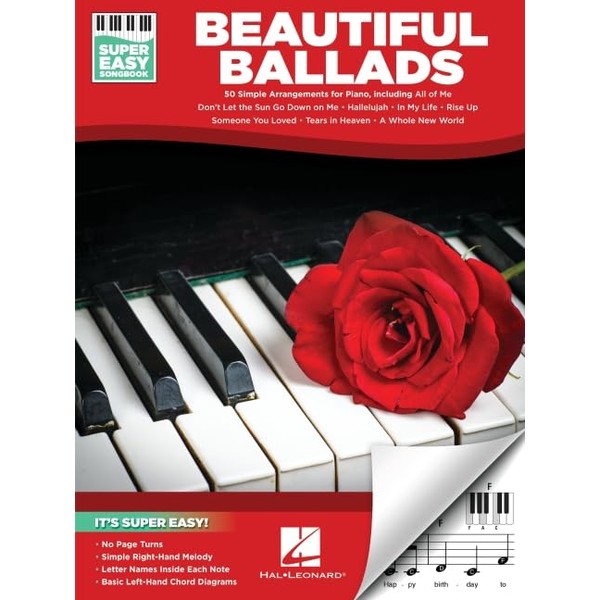 Beautiful Ballads - Super Easy Songbook: 50 Simple Arrangements for