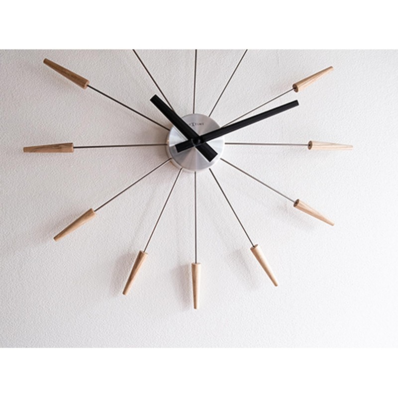 Elcomune NXT-J015 Radiant Clock corn Natural Wall Clock