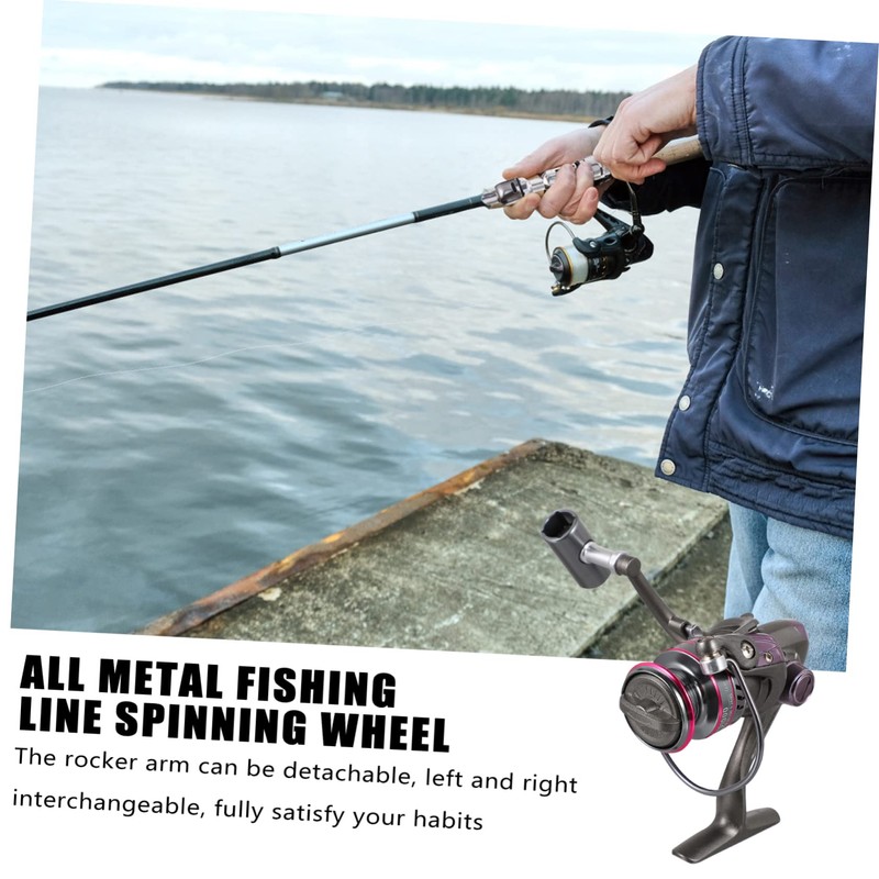 Sosoport 2pcs Portable Fishing Reel Wire Cup Left Right Interchangeable