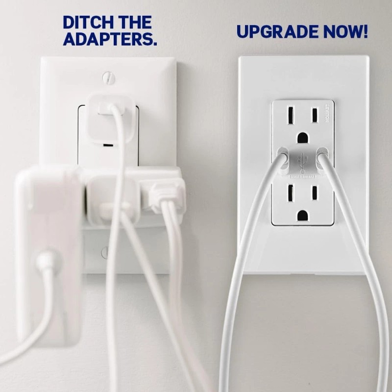Leviton 15 Amp USB Type C In Wall Charger with