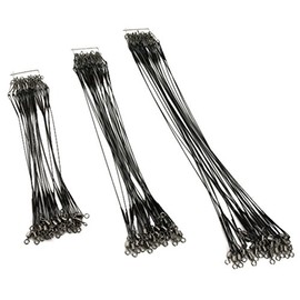 VOSO 15/23/30cm 26lb Lure Coated Trace Fish Wire Spinner Pike Sea Fishing Pack of 72# 4600110