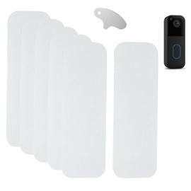 6 Pack Doorbell Adhesive Mount Tape Compatible with Blink Video Doorbell (New Model), Double Sided Mounting Tape No Drill, 1 Pack Doorbell Key
