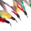 5PCS Handmade Natural Feather Cat Toy Da Bird Refills Interactive