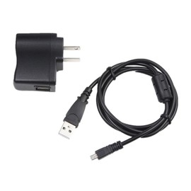 AC/DC Power Adapter Battery Charger USB Cord for Sony Cybershot DSC-W830 Camera