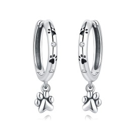 CYMYSS Sterling Silver Drop Earrings for Women Hypoallergenic Sterling Silver Earrings for Women Jewellery Gifts for Mothers Day Valentines Birthday