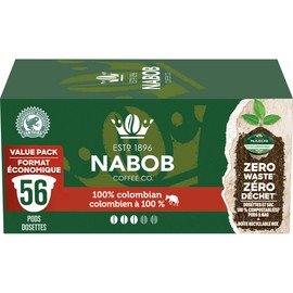 Biluocun Nabob 100% Colombian Coffee 100% Compostable Pods, 56 count (Pack of 1)