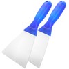 Putty Knife, 2 PCS 5 Inch Carbon Steel Scraper, Plastic