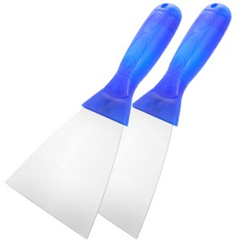 Putty Knife, 2 PCS 5 Inch Carbon Steel Scraper, Plastic Handle Spackle Knives for Drywall, Decals, Wall paper, Patching, Painting, Taping, Scraping Coating
