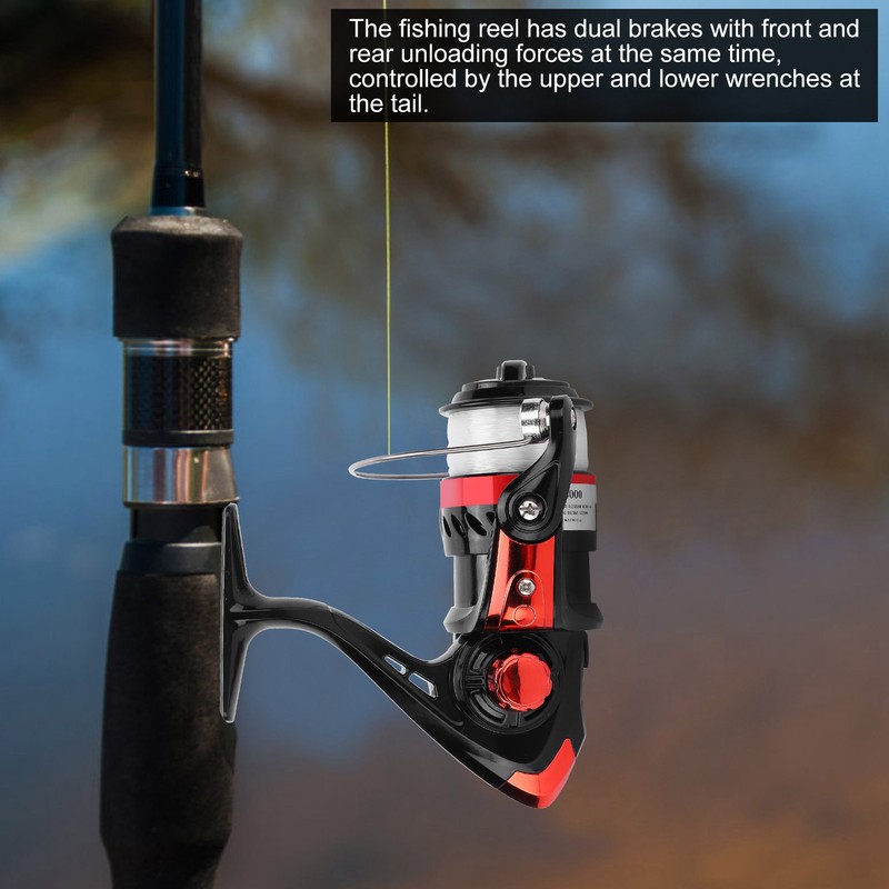 Portable Fishing Reel Casting Rods with Fish Wire Spinning Reel