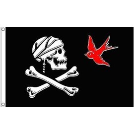 Jack Sparrow Pirate Jolly Roger Skull and Crossbones Banner 5'x3' Flag