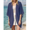 Moss Rose - Kimono de playa para mujer, de gasa