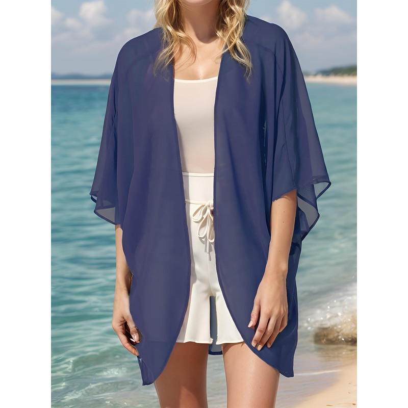 Moss Rose - Kimono de playa para mujer, de gasa