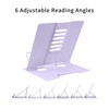 MSDADA Desk Book Stand Metal Reading Rest Book Holder Adjustable