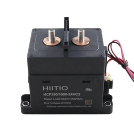 HIITIO High Voltage DC Relays Contactors Ceramic, 350A 1000Vdc High Voltage DC Contactor, ESS, EV Charging, EV/HEV, PV/Solar Power, Wind Power, UL Listed