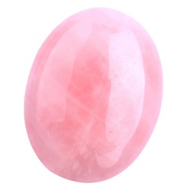 60 mm Large Rose Quartz Natural Crystals Stone, Pink Oval Worry Stones Healing Stones Polished Palm Stones Energy Stone for Reiki, Anxiety Relief, Meditation, Decoration, Collection, Gift for Women