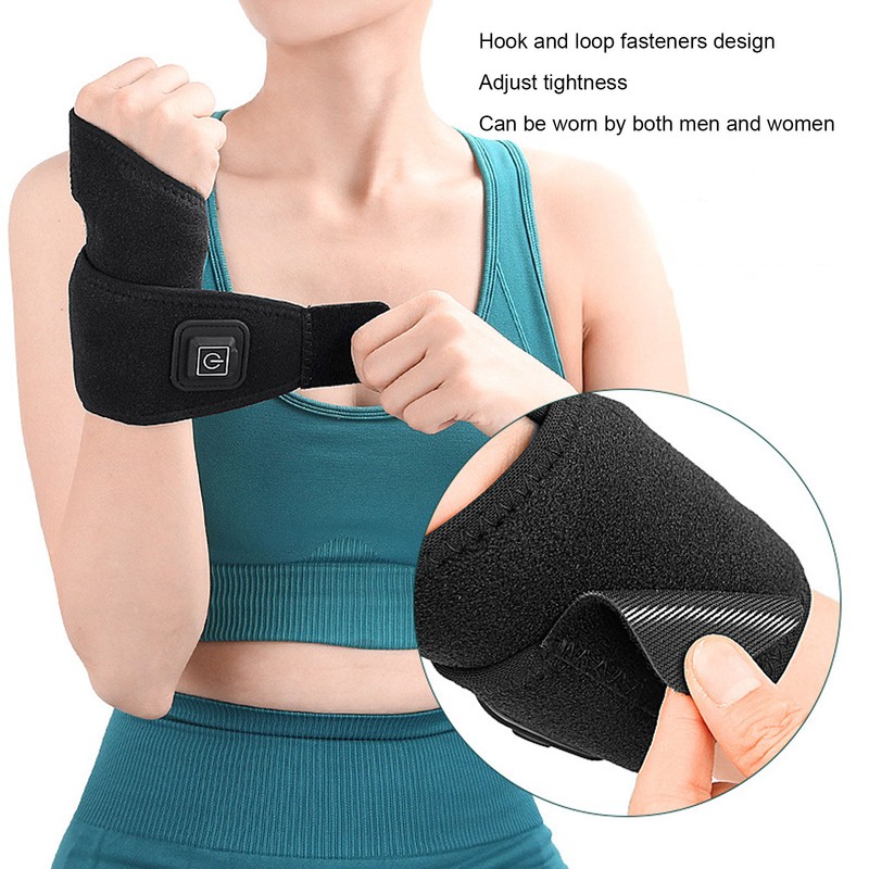 Electric Heated Wrist Brace Hot Compress Reduce Fatigue Keep Warm